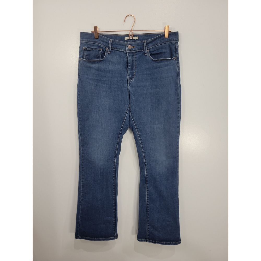 Levi's Curvy Bootcut Jeans Womens 33 Medium Wash Blue Denim Pants 57970-0004‎